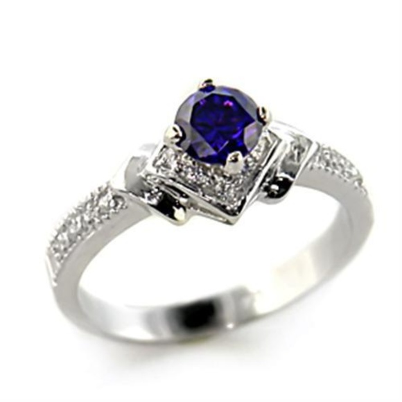 Jewelry - Tanzanite CZ Sterling Silver Ring